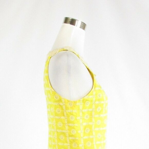 Tibi yellow white geometric dress 4 - Picture 6 of 8